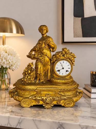 Antico orologio pendolo - orologio,